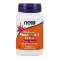 Vitamin D-3 2,000 IU 120 softgels.