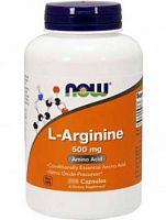 L-Arginine 500 mg, 100 caps.